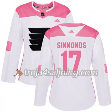 Philadelphia Flyers tröja Wayne Simmonds 17 Vit 2017-2018 Adidas Rosa Fashion Authentic - Dame NHL Tröjor Philadelphia Flyers tröja Wayne Simmonds 17 Vit 2017-2018 Adidas Rosa Fashion Authentic - Dame NHL Tröjor